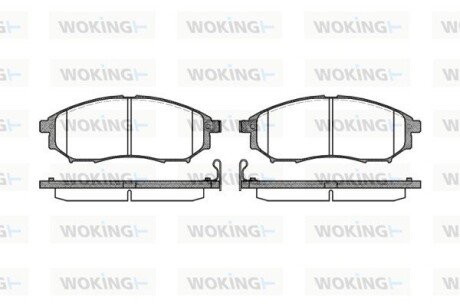 Колодки тормозные P9523.14 WOKING P952314