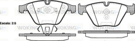 Колодки тормозные P9573.10 WOKING P957310