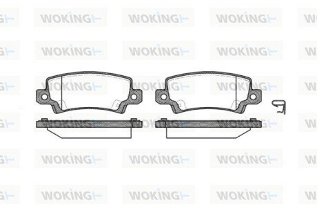 Колодки тормозные P9743.02 WOKING P974302