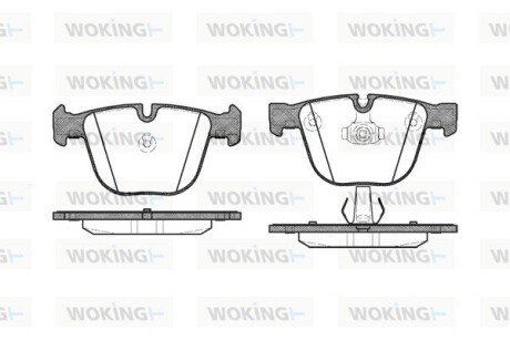 Колодки тормозные P9923.00 WOKING P992300