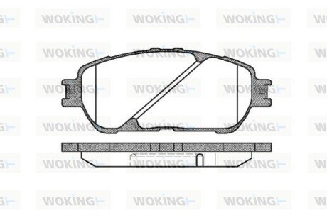 Колодки тормозные WOKING P9983.00