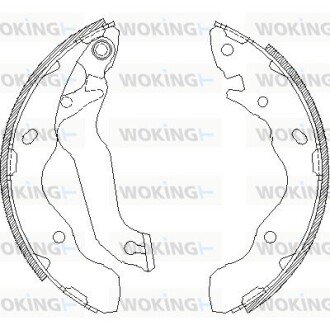 Колодки гальмівні бараб. задн. (Remsa) Hyundai Matrix 01>10 (Z4141.00) WOKING Z414100