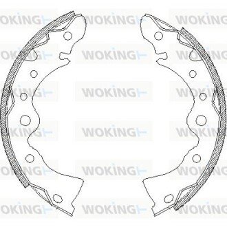 Колодки гальмівні бараб. задн. (Remsa) Nissan Almera classic 1.6 06- (Z4144.00) WOKING Z414400