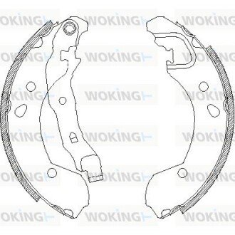 Колодки тормозные Z4168.00 WOKING Z416800 (фото 1)