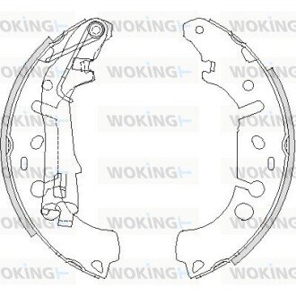 Колодки тормозные Z4192.00 WOKING Z419200