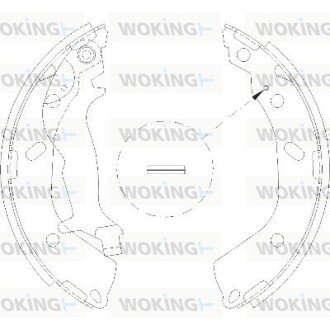 Колодки тормозные Z4193.00 WOKING Z419300