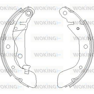 Колодки гальмівні бараб. задн. (Remsa) Chevrolet Aveo T250 T300 (Z4208.00) WOKING Z420800