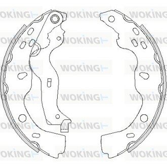 Колодки тормозные Z4227.00 WOKING Z422700