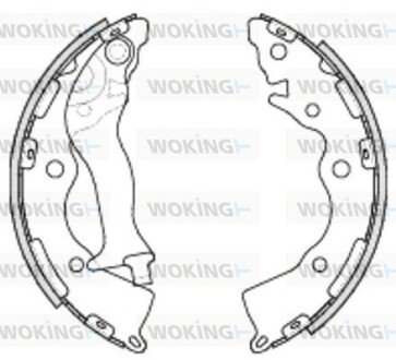 Колодки гальмівні бараб. задн. (Remsa) Hyundai Accent III Rio III 06> (Z4234.00) WOKING Z423400