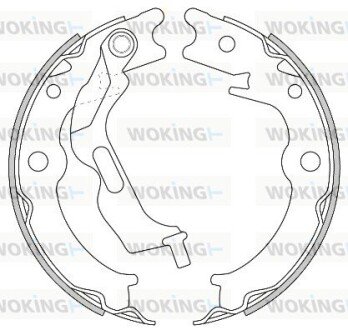 Гальмівні колодки зад. EPICA/LACETTI /NUBIRA/LACETTI/FIAT DOBLO/PORSCHE BOXSTER 1.2-3.4 00- WOKING Z4627.00