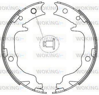 Колодки тормозные Z4641.00 WOKING Z464100