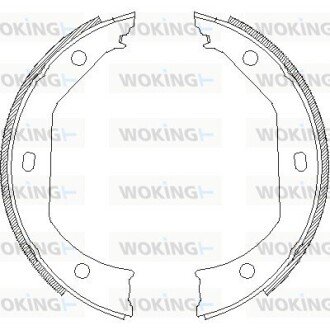 Колодки стоянкового гальма (Remsa) BMW 3e90 X1e83 (Z4716.00) WOKING Z471600