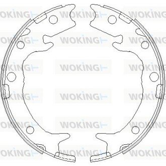 Колодки гальмівні бараб. задн. (Remsa) Honda Accord 2.0i 2.2d (03-12) (Z4737.00) WOKING Z473700