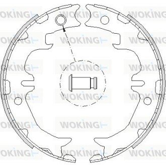 Колодки стоянкового гальма (Remsa) Toyota Rav4 05> Venza 08> RX300-350 (Z4742.00) WOKING Z474200