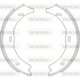 Колодки гальмівні бараб. задн. (Remsa) MB Vito 639 2.2d (03-), Vito 447 2.2d (14-) (Z4745.00) WOKING Z474500
