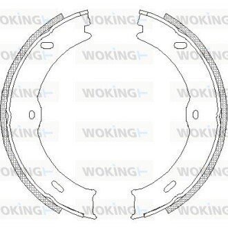 Колодки гальмівні бараб. задн. (Remsa) MB Sprinter II 3,5t 2.2d (06-) (Z4746.00) WOKING Z474600 (фото 1)