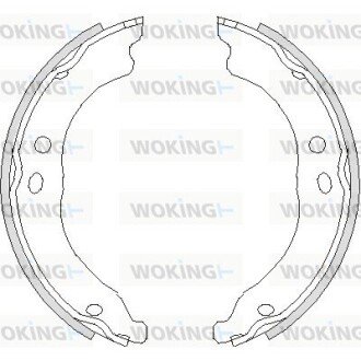 Колодки стоянкового гальма (Remsa) PSA Boxer Jumper, Fiat Ducato 06> (Z4750.00) WOKING Z475000