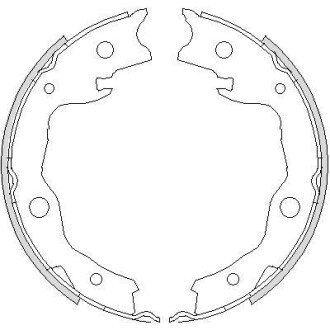 Гальмівні колодки зад. Leaf/Tiida/Pulsar/Sentra/Juke/Cube/Qashqai/XTrail/RAV 4/Koleos 07- WOKING Z4752.00