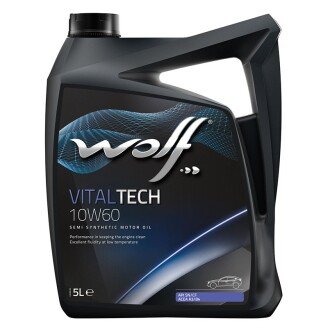 Масло моторное Vitaltech 10W-60 (5 л) Wolf 8314926