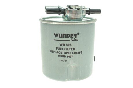 Фільтр паливний WUNDER WUNDER FILTER WB 806