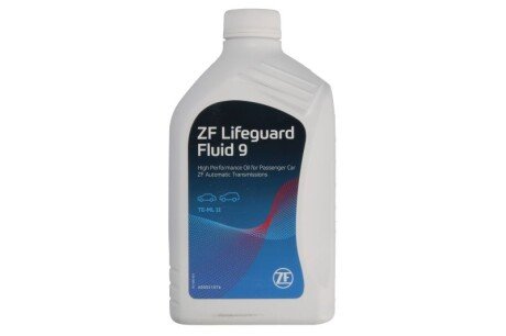 Трансмісійна олива ATF LifeGuardFluid 9, 1л. ZF AA01500001