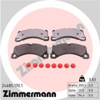 Комплект гальмівних колодок ZIMMERMANN 24685.170.1